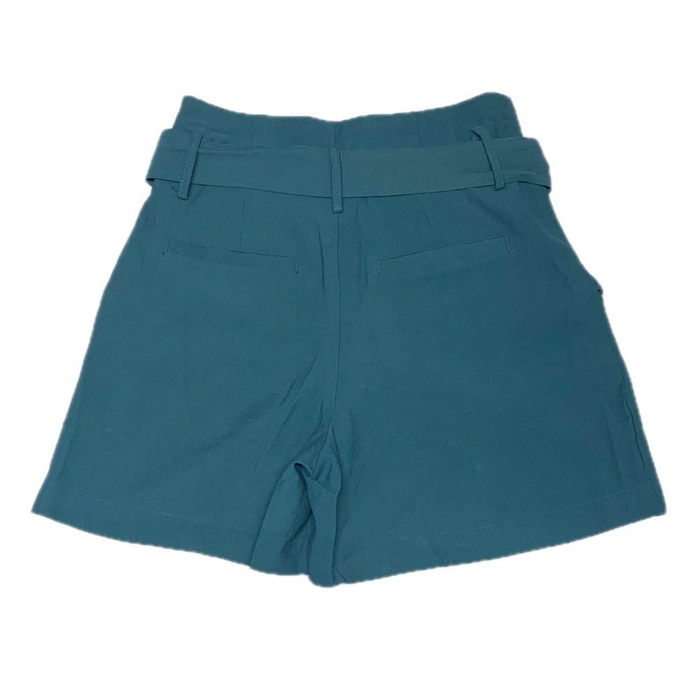 A New Day Teal Paperbag Waist Belted Shorts | High Rise Size 4 - Picture 12 of 15